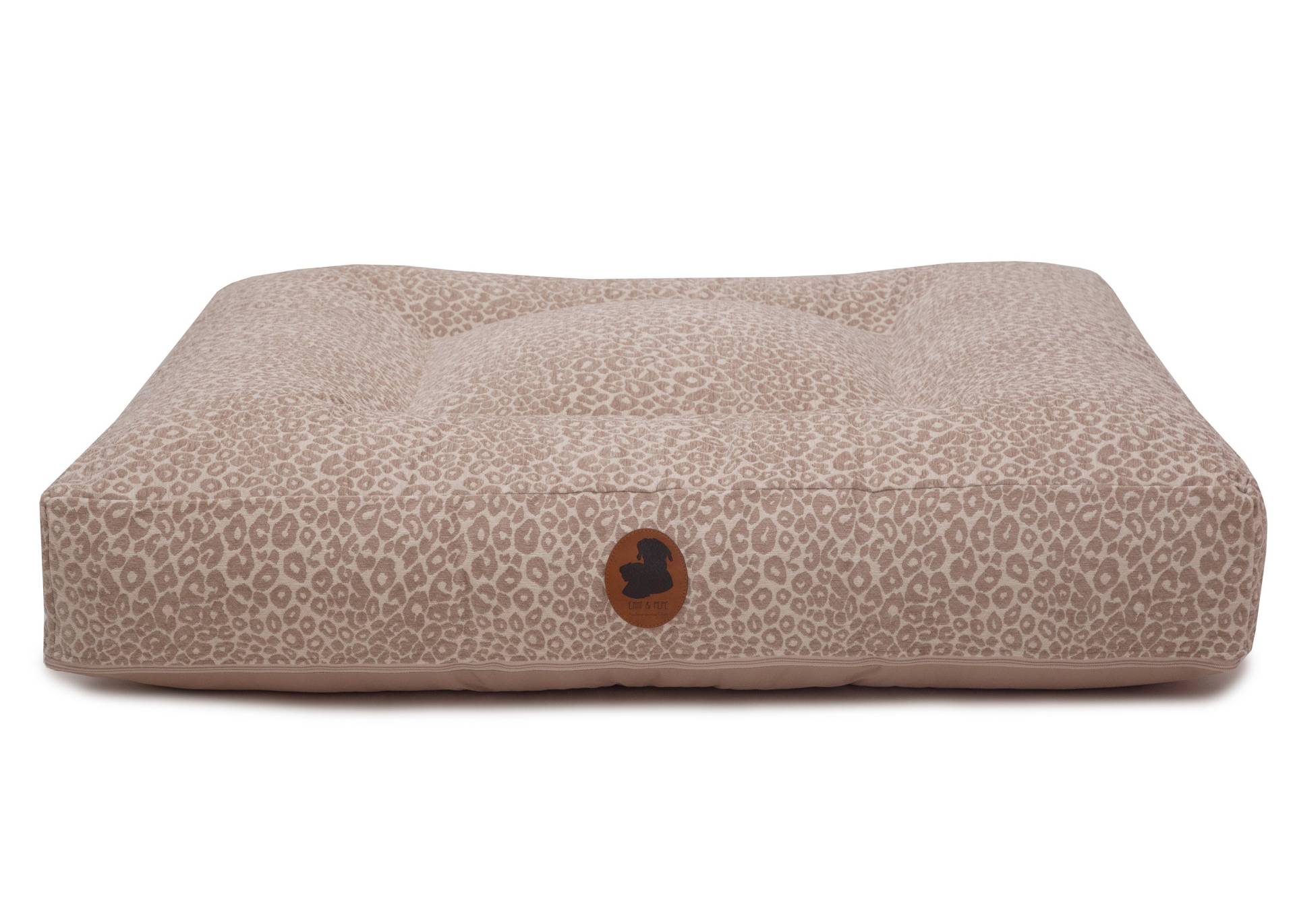 Wechselbezug Leo Taupe / Eckig / S (80x60cm) von EMMY&PEPE