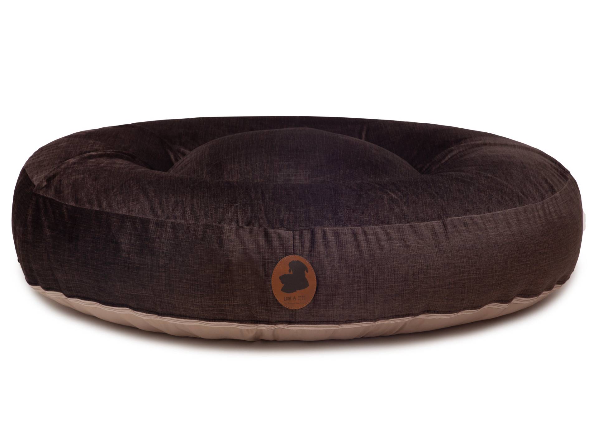 Wechselbezug Pets Friendly 2.0 Dark Brown / Oval / S (80x60cm) von EMMY&PEPE