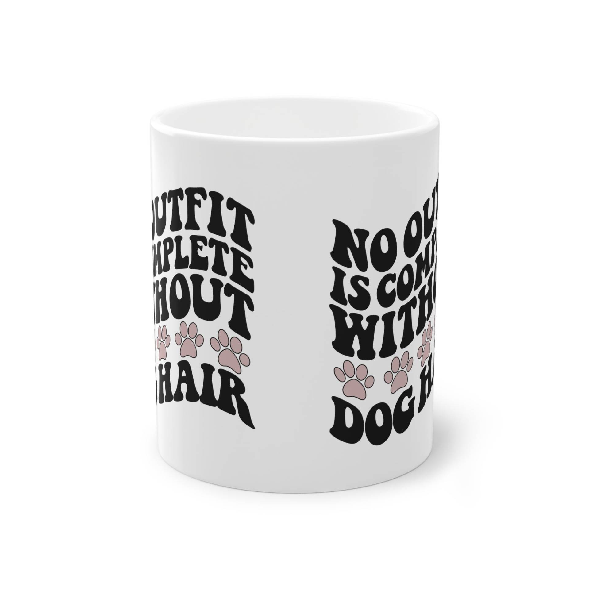 Weiße Tasse "Dog Hair"