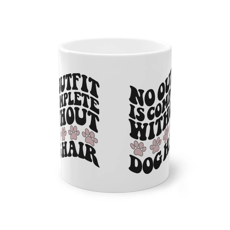 Weiße Tasse "Dog Hair"