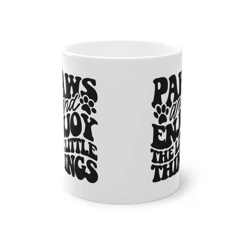 Weiße Tasse "Enjoy"