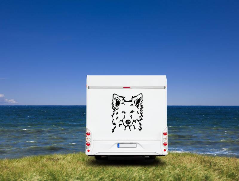 Weißer Schäferhund Kopf - Berger Blanc Suisse Auto Wohnmobil Aufkleber l Wandtattoo - H20cm / Weiß Weißer Schäferhund Kopf - Berger Blanc Suisse Auto Wohnmobil Aufkleber l Wandtattoo - H20cm / Weiß