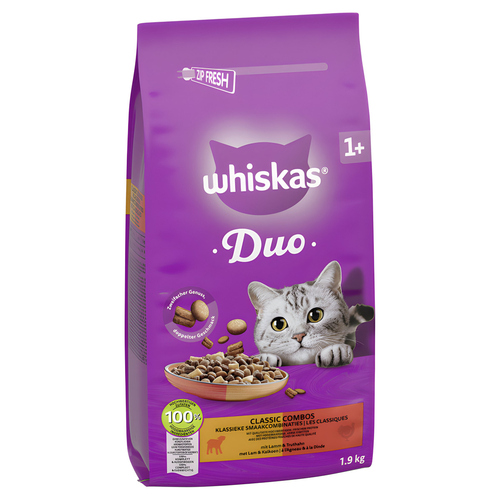 Whiskas 1+ Duo Lamm + Truthahn 1,9 kg