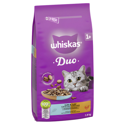 Whiskas 1+ Duo Thunfisch + Huhn 1,9 kg