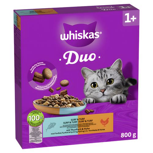 Whiskas 1+ Duo Thunfisch + Huhn 800 g