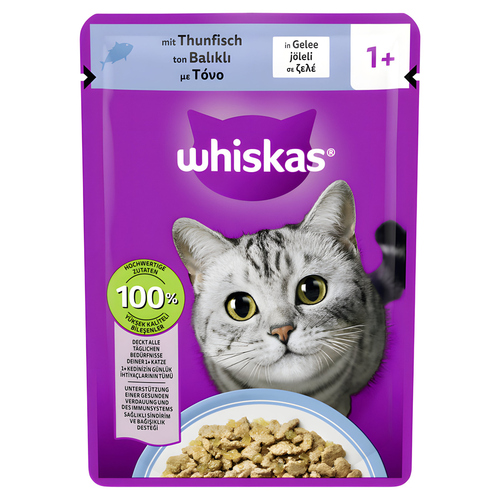 Whiskas 1+ Thunfisch in Gelee 85 g