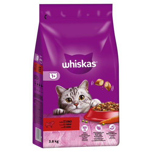 Whiskas Adult 1+ mit Rind 3,8 kg