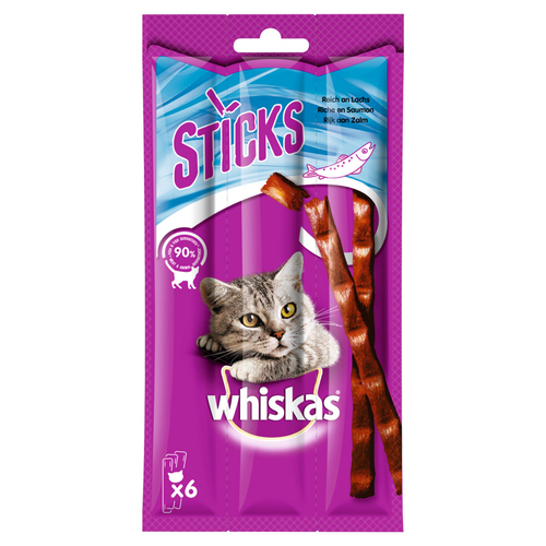 Whiskas Sticks Reich an Lachs 14 x 6 Stück