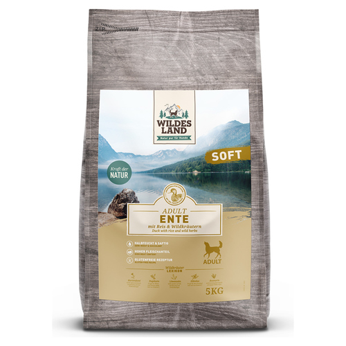 Wildes Land Adult Ente mit Reis und Wildkräutern Soft 5 kg