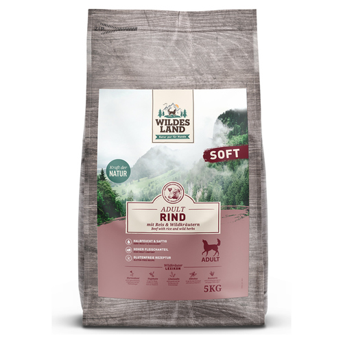 Wildes Land Adult Rind mit Reis und Wildkräutern Soft 5 kg