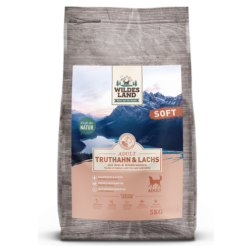 Wildes Land Adult Truthahn und Lachs mit Reis und Wildkräutern 5 kg