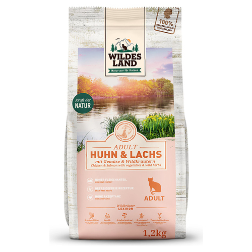 Wildes Land Huhn und Lachs 1,2 kg - 4 Stück