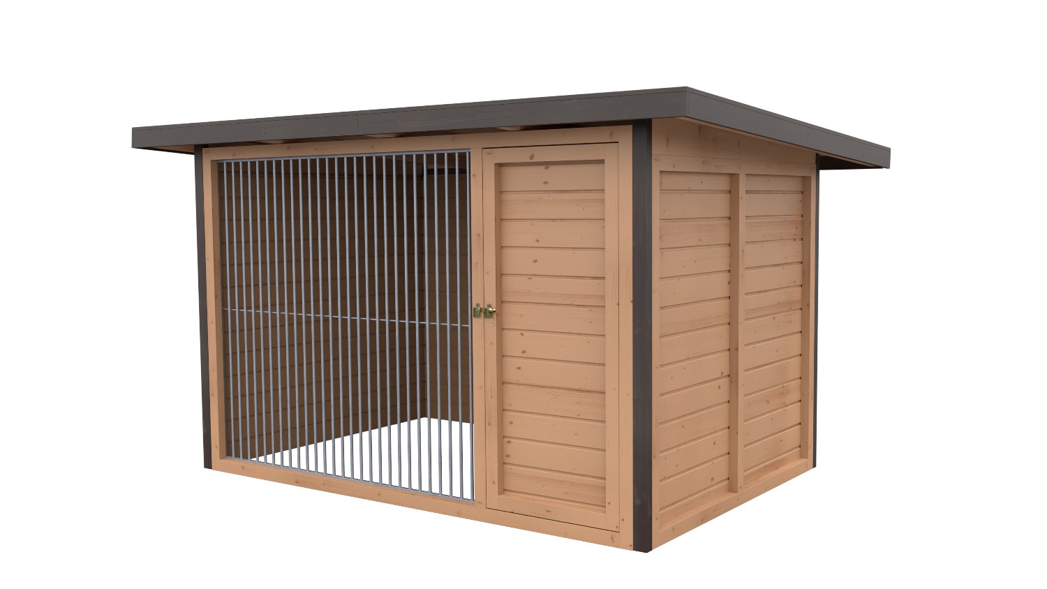 Winterberg-Luxus Holzzwinger mit Pultdach 2 x 3 m | braun imprägniert | Rohrsta... Winterberg-Luxus Holzzwinger mit Pultdach 2 x 3 m | braun imprägniert | Rohrsta...