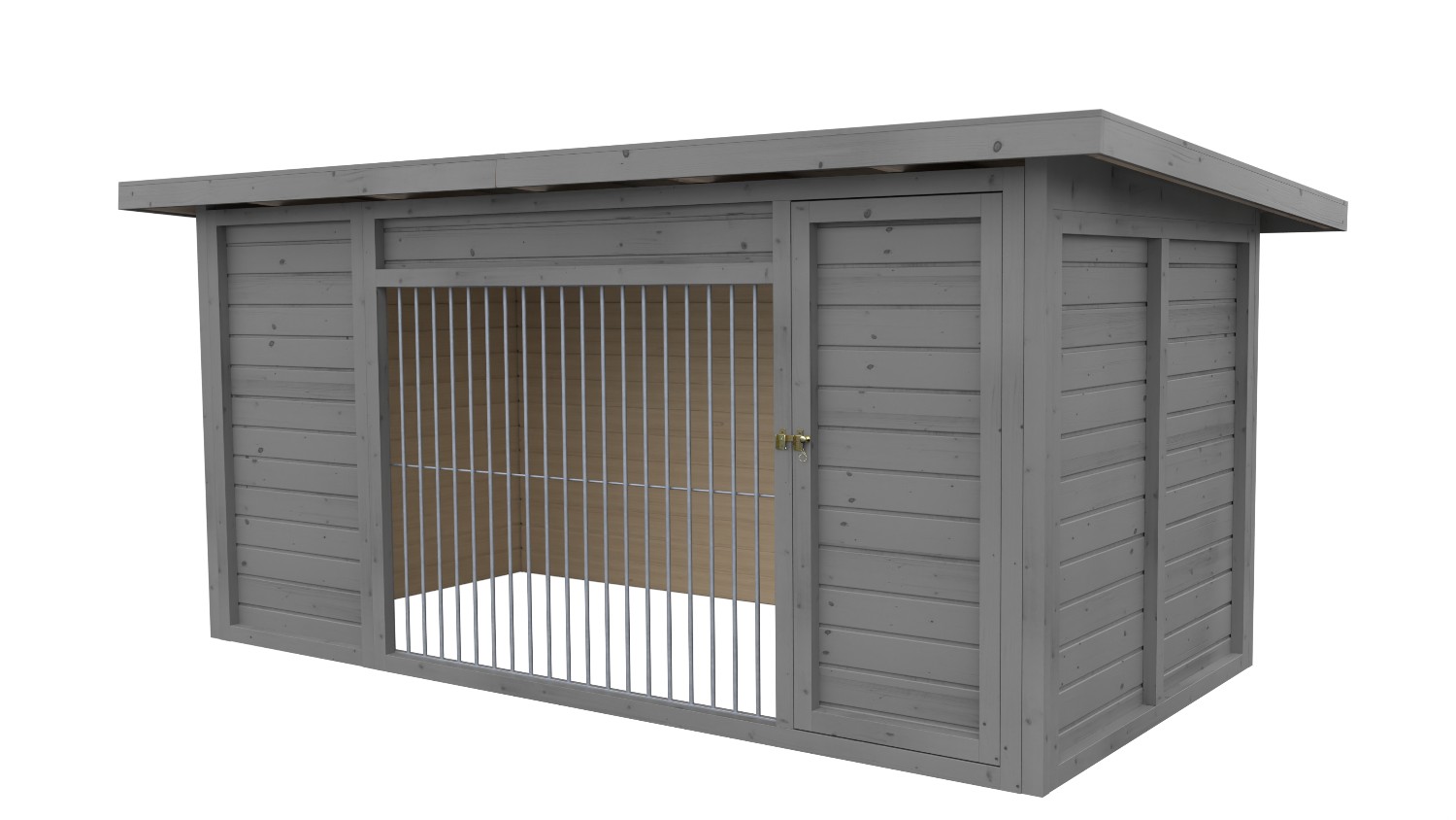 Winterberg-Luxus Holzzwinger mit Pultdach 2 x 4 m | platingrau | Rohrstab Absta... Winterberg-Luxus Holzzwinger mit Pultdach 2 x 4 m | platingrau | Rohrstab Absta...