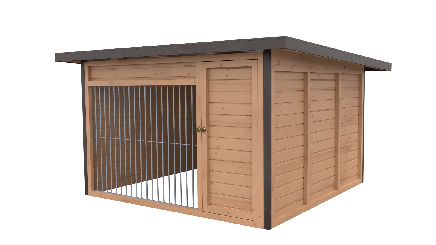 Winterberg-Luxus Holzzwinger mit Pultdach 3 x 3 m | braun imprägniert | Rohrsta... Winterberg-Luxus Holzzwinger mit Pultdach 3 x 3 m | braun imprägniert | Rohrsta...