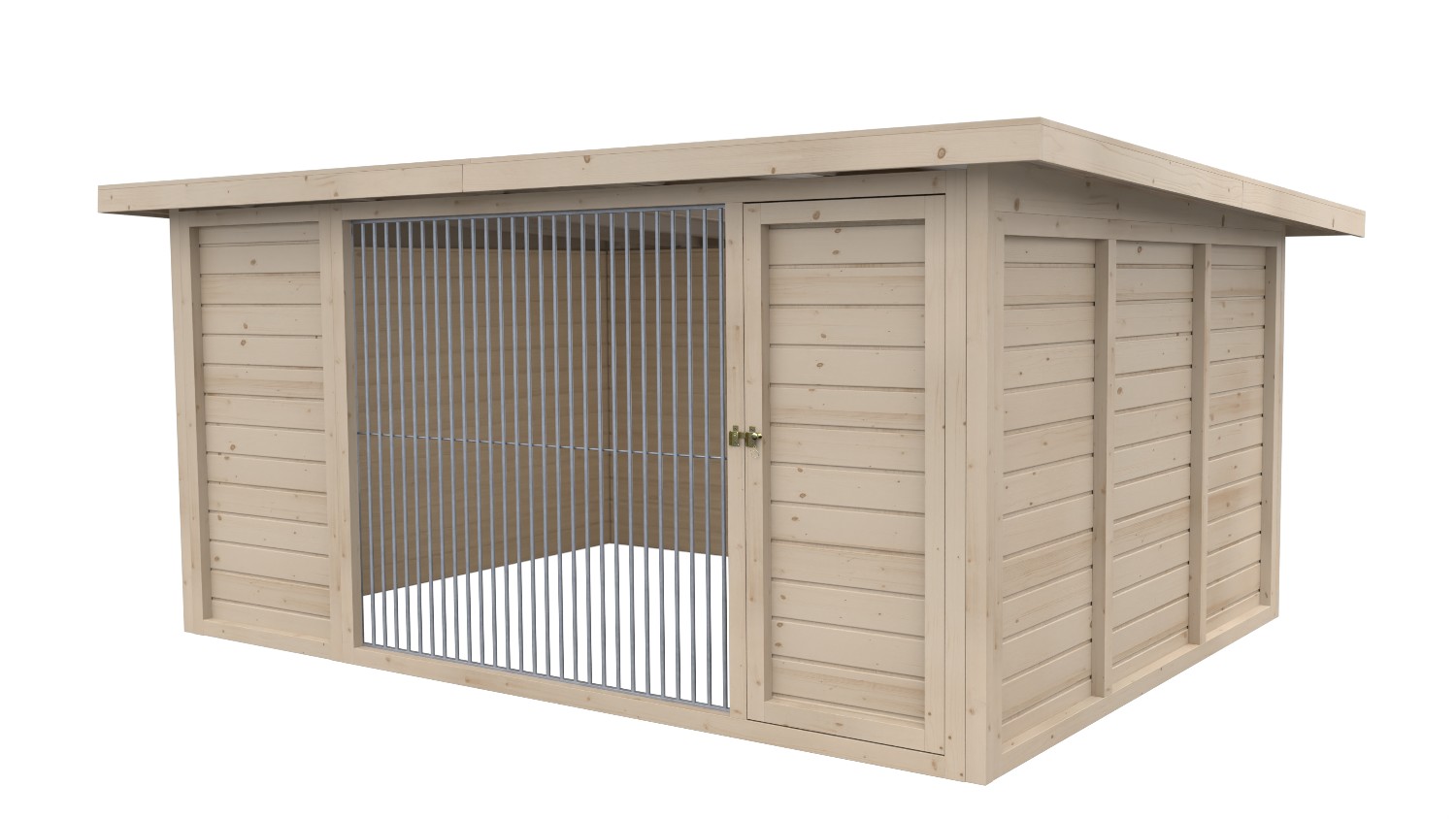 Winterberg-Luxus Holzzwinger mit Pultdach 3 x 4 m | naturbelassen | Rohrstab Ab... Winterberg-Luxus Holzzwinger mit Pultdach 3 x 4 m | naturbelassen | Rohrstab Ab...