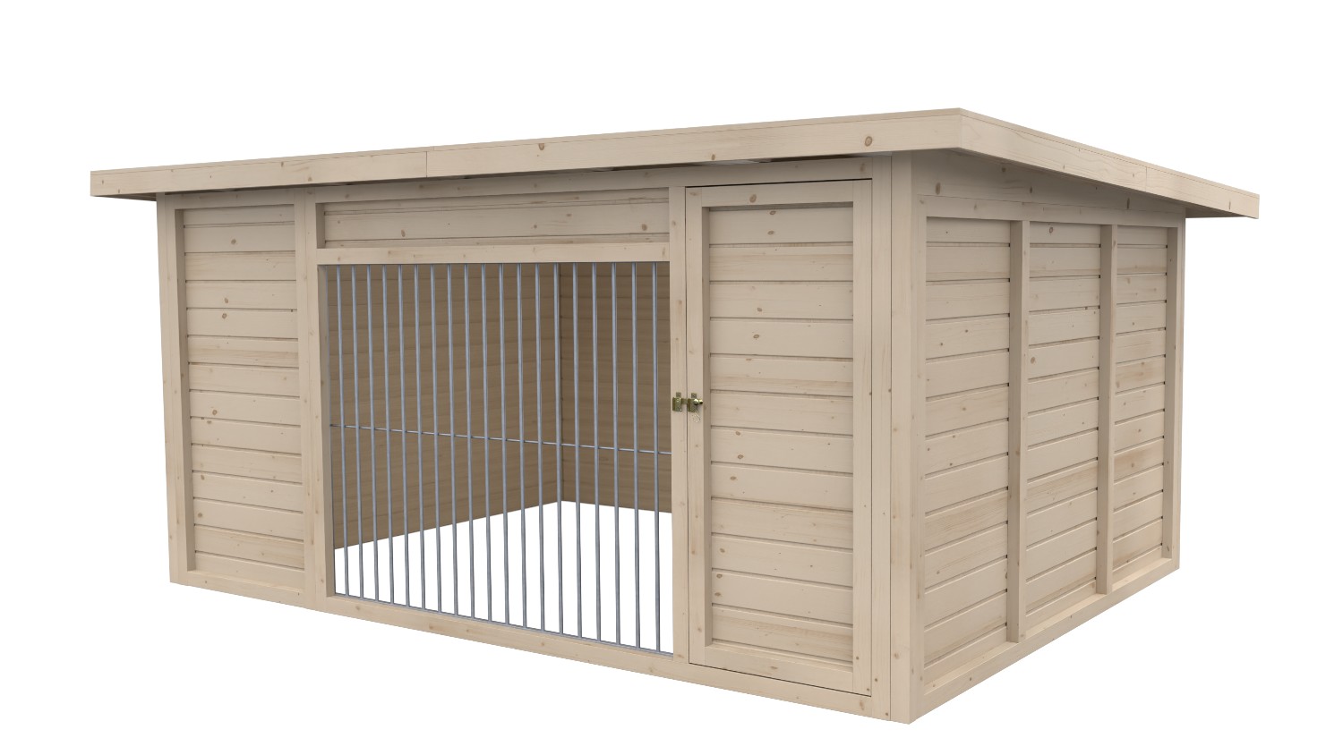 Winterberg-Luxus Holzzwinger mit Pultdach 3 x 4 m | naturbelassen | Rohrstab Ab... Winterberg-Luxus Holzzwinger mit Pultdach 3 x 4 m | naturbelassen | Rohrstab Ab...