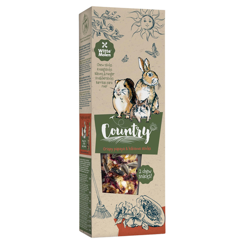 Witte Molen Country Knabbersticks Papaya & Hibiskus 110 g