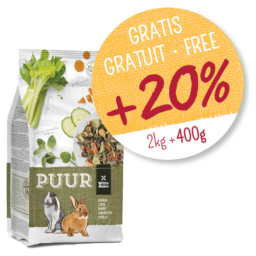 Witte Molen Puur Kaninchen WM +20% 2,4 kg