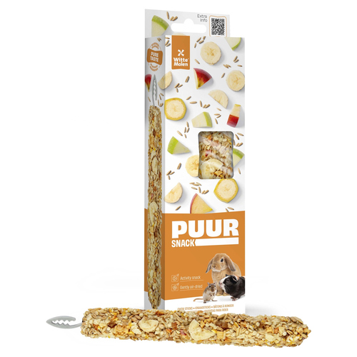 Witte Molen Puur Knabbersticks Banane & Apfel 180 g