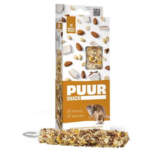 Witte Molen Puur Knabbersticks Erdnuss & Mandeln 90 g Witte Molen Puur Knabbersticks Erdnuss & Mandeln 90 g