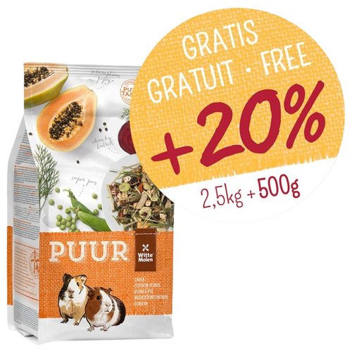 Witte Molen Puur Meerschweinchen 3 kg