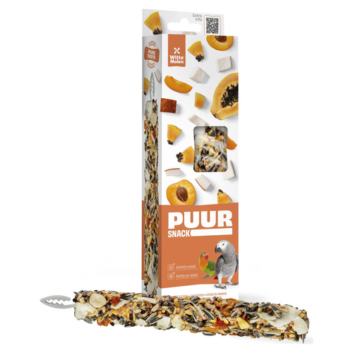 Witte Molen Puur Sticks Agapornide Papaya & Aprikose 170 g