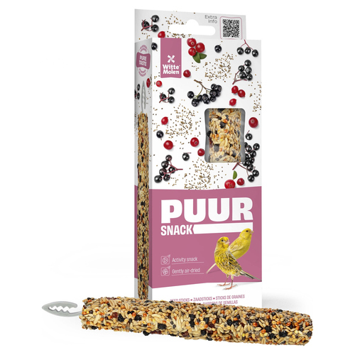 Witte Molen Puur Sticks Kanarien Holunderbeere & Chia 60 g