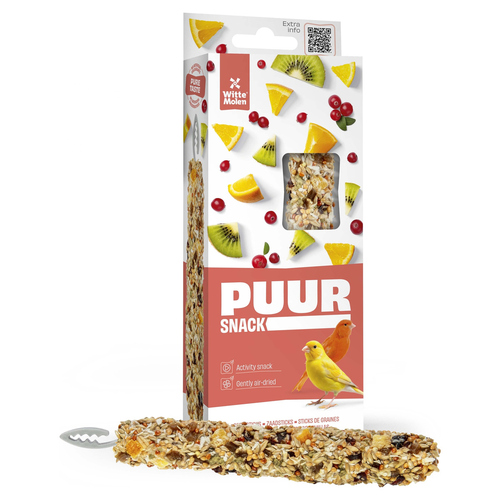 Witte Molen Puur Sticks Kanarien Moosbeere & Kiwi 60 g