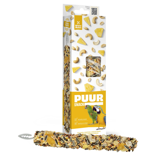 Witte Molen Puur Sticks Papagei Erdnuss & Ananas 170 g
