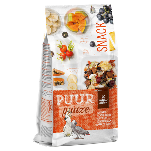 Witte Molen Puur pauze Snack Müsli für Papageien Früchte 750 g Witte Molen Puur pauze Snack Müsli für Papageien Früchte 750 g