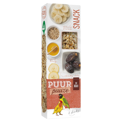 Witte Molen Puur pauze Sticks Agapornide Honig & Dattel 60 g