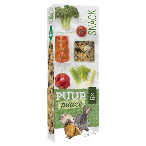 Witte Molen Puur pauze Sticks Brokkoli & Tomate 110 g Witte Molen Puur pauze Sticks Brokkoli & Tomate 110 g