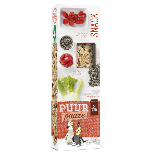 Witte Molen Puur pauze Sticks Großsittich Fenchel & Paprika 140 g