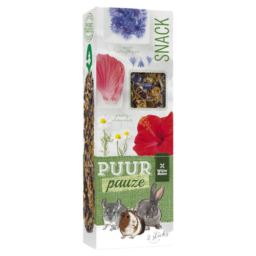 Witte Molen Puur pauze Sticks Kamille & Kornblume 110 g Witte Molen Puur pauze Sticks Kamille & Kornblume 110 g