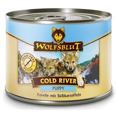 Wolfsblut Cold River Puppy - Forelle mit Süßkartoffeln 200 g - 6 Stück Wolfsblut Cold River Puppy - Forelle mit Süßkartoffeln 200 g - 6 Stück