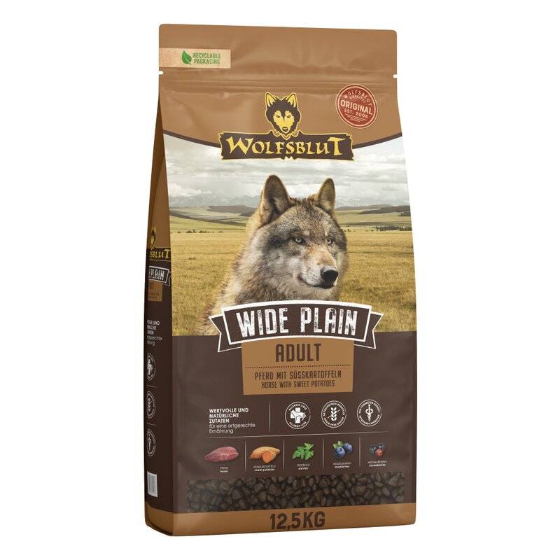 Wolfsblut Wide Plain Adult 12,5 kg (Packung... (5,52 € pro 1 kg)