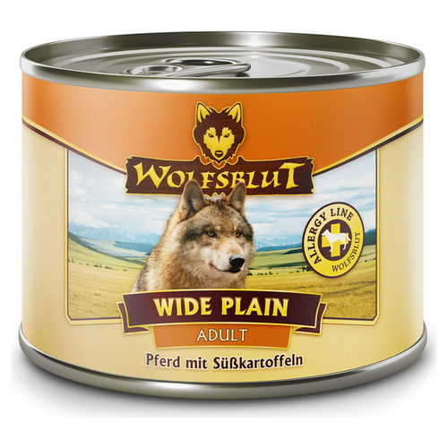 Wolfsblut Wide Plain Adult - Pferd mit Süßkartoffeln 200 g - 6 Stück