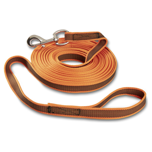 Wolters Avanti gummierte Schleppleine mit Handschlaufe orange, Maße: 5 m Wolters Avanti gummierte Schleppleine mit Handschlaufe orange, Maße: 5 m