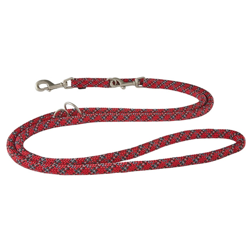 Wolters Führleine Everest reflektierend rot/schwarz, Maße: 200 cm / 9 mm
