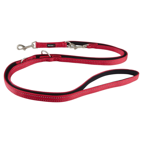 Wolters Führleine Soft & Safe reflektierend cayenne/schwarz, Größe: M