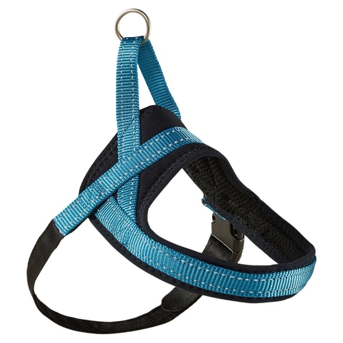 Wolters Geschirr Soft & Safe reflektierend aqua/schwarz, Größe: 4