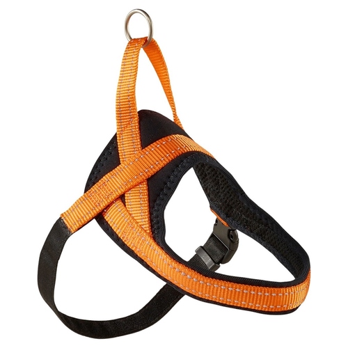 Wolters Geschirr Soft & Safe reflektierend orange/schwarz, Größe: 4