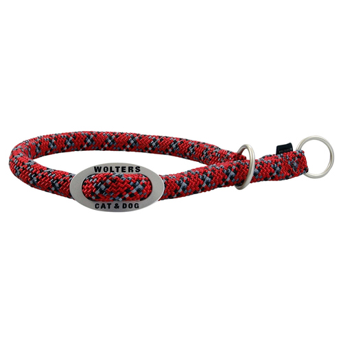 Wolters Schlupfhalsband Everest reflektierend rot/schwarz, Länge: 55 cm