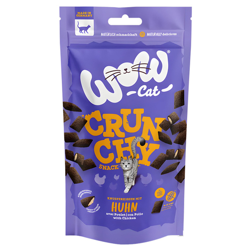 Wow Cat Crunchy Snack mit Huhn 60 g