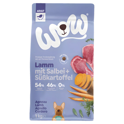 Wow Dog Minis Adult Lamm 1 kg