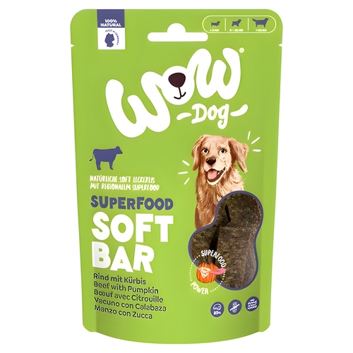 Wow Dog Superfood Soft Bar Rind 150 g Wow Dog Superfood Soft Bar Rind 150 g