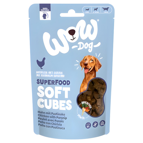 Wow Dog Superfood Soft Cubes Huhn 150 g Wow Dog Superfood Soft Cubes Huhn 150 g