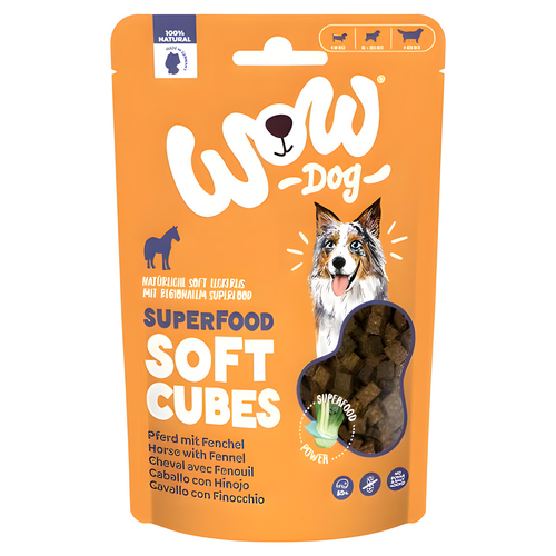 Wow Dog Superfood Soft Cubes Pferd 150 g