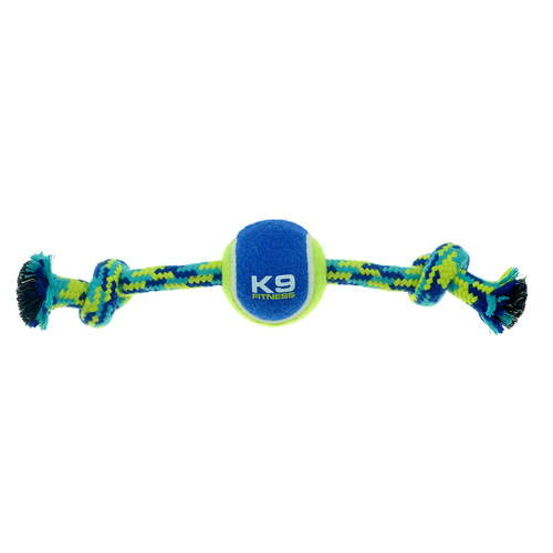 Zeus K9 Fitness Seil mit Knoten + Tennisball, Maße: 31 cm Zeus K9 Fitness Seil mit Knoten + Tennisball, Maße: 31 cm